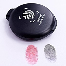 Fingerprint Ink Pad,Red Thumbprint Ink Pad for Notary, Thumbprint Ink Pad Law Enforcement Fingerprint Kit Office Notary Supplies for Notary Supplies Identification Security ID Fingerprint Cards