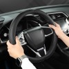 Universal Auto Funda para Volante de Coche con Cuero (14.5-15