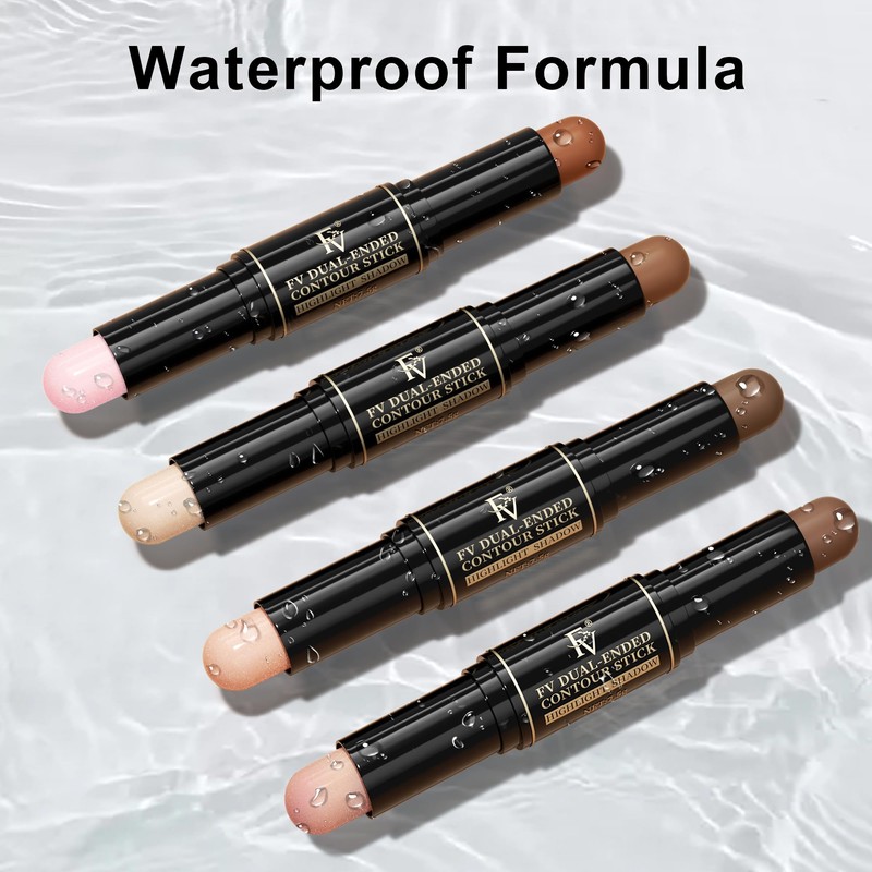 FV Contour Highlighter Stick, Creamy Texture, Waterproof, Long-Lasting, Easy Blending,