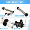 2" Spa Hot Tub Heater Split Nut Unions with Screws