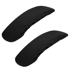 2pcs Stretch Computer Armrest Cover Chair Arm Pads Elbow Cushion Replacement Arms Slipcover Protector Office Rotating Chair Black