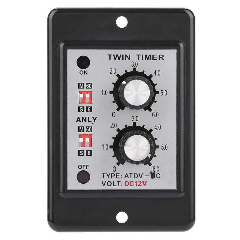 Twin Timer Relay On Off Knob Control Time Switch (DC12V)