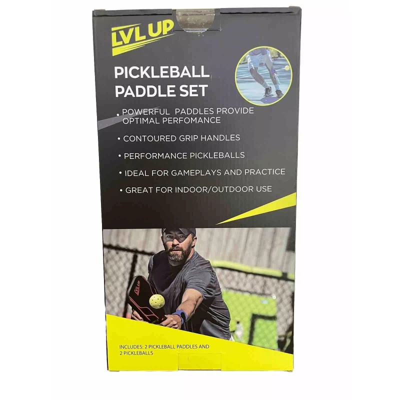 LVL UP 4 Piece Pickleball Paddle Set With Balls