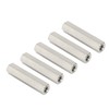 5Pcs Silver M8 Hex Coupling Nut Safe Practical Stainless Steel
