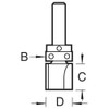 Trend Professional Guided Profiler, 12.7mm Diameter x 4mm Cut, 1/4