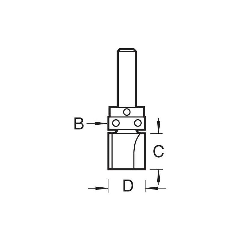 Trend Professional Guided Profiler, 12.7mm Diameter x 4mm Cut, 1/4