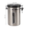 Coffee Canister 1800ml 304 Stainless Steel Window Design One Way