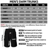 Mens Swim Trunks - No Mesh Liner, 9" Inseam Stretch