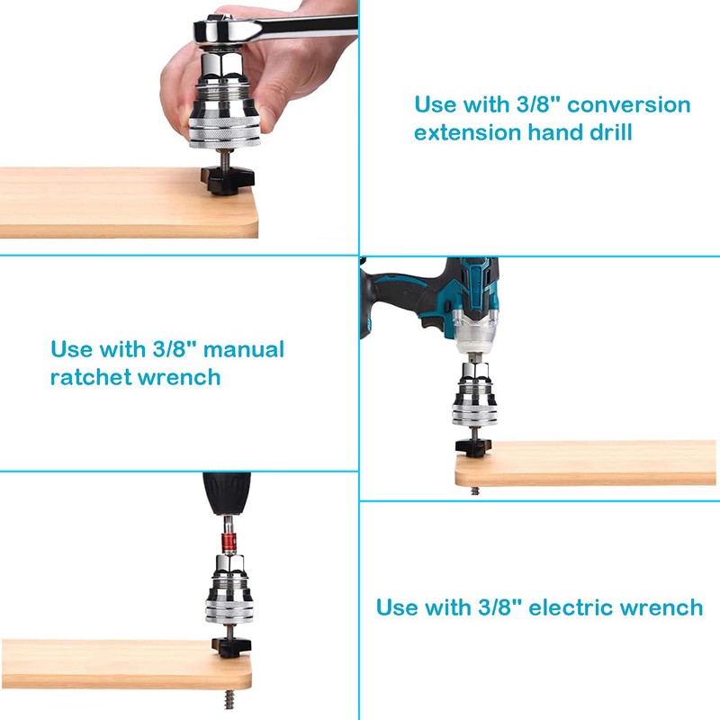YUENTOEN Adjustable Universal Socket Wrench, Multi-functional Magic Sleeve Universal Maintenance