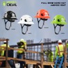 Full Brim Hard Hat Comfortable Vented Construction Helmet with Chin