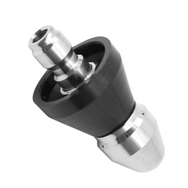 Hoypeyfiy 3/8 Inch Heavy Duty Pressure Washer Sewer Jet Nozzle Connector, Stainless Steel Pressure Washer Nozzle Quick Connector, Sewer Cleaning Heads Jet Nozzle Drain (1 Front 6 Rear)