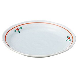 山下 Crafts 小皿 Blue 12 cm Celadon 赤絵 Flower 3.5 Stamped Plate 14062140