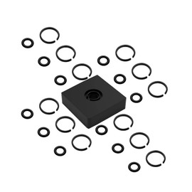 (12 Sets) 3/8" Retaining Ring Clip with O-Ring for Milwaukee Electric/Pneumatic Type Impact Wrench, Retainer Ring Anvil Install Tool Included