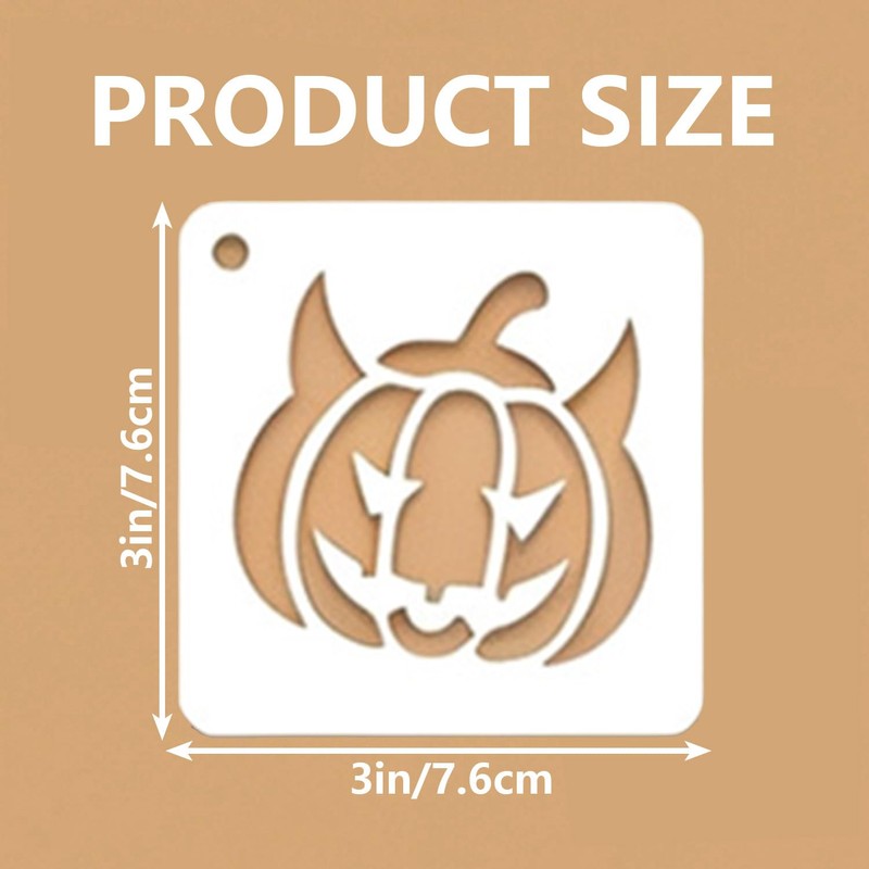 56Pcs Halloween Stencils for Painting, Spooky Stencils 3×3 Inch