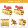3/4 Inch Brass Ball Valve, Shut-off Valve with Red Wing