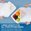 Parlynies 3-Pack 13 L Pizza Dough Proofing Box with Lid,