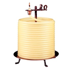 Candle by the Hour 20561B 144-Hour Candle, Eco-friendly Natural Beeswax with Cotton Wick,Yellow