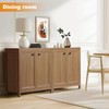 KOLIGEY Buffet Cabinet Sideboard Pantry Kitchen Cabinet with Extra Thick