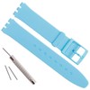 GreenOlive Ultra-thin Replacement Waterproof Silicone Rubber Watch Strap Watch Band