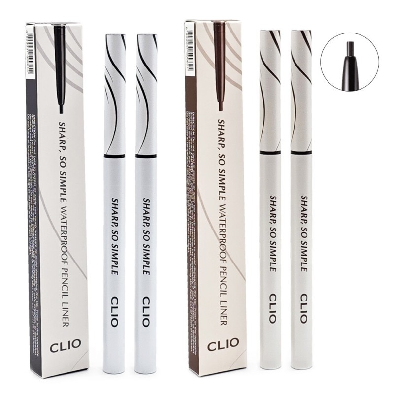 Clio Sharp So Simple Waterproof Pencil Liner x2 / 클리오