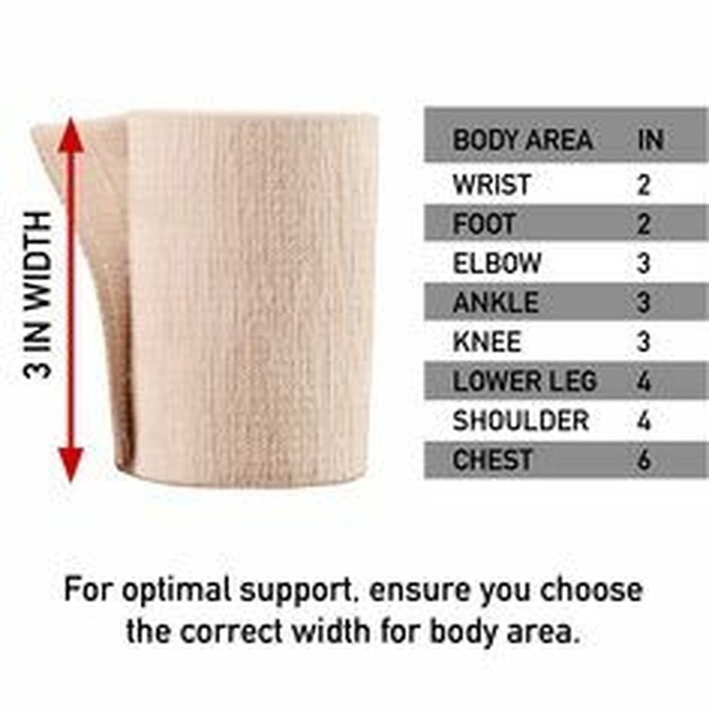 Ace Elastic Bandage Wraps with Hook Closure, Non-Sterile, Latex-Free, 2