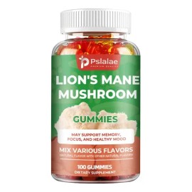 Pslalae Hongo Melena De León, 60 Gomitas,500 Mg                                                                                                       
