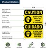 Caution Bump Caps Must Be Worn Bilingual Osha Sign, 12x18