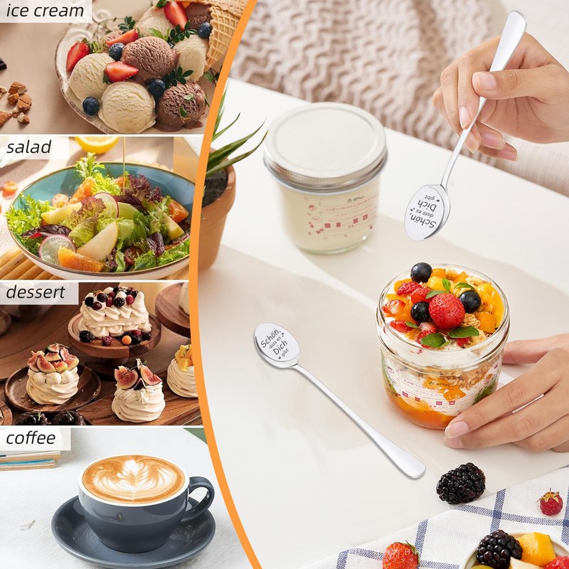 Set of 6 Coffee Spoons, Mum and Dad Gifts with