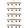 Set of 5-Super Duper Sturdy Bamboo Kilt Hangers