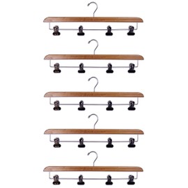Set of 5-Super Duper Sturdy Bamboo Kilt Hangers