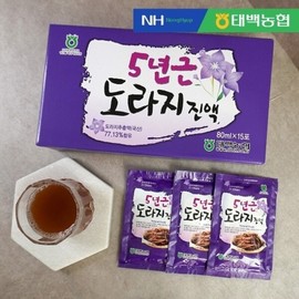 Taebaek Nonghyup 5-year-old bellflower extract 80ml x 60 packets / 태백농협 5년근 도라지진액 80ml x 60포