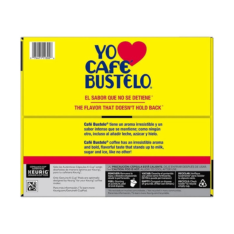 Café Bustelo Coffee Espresso Style K-Cups, Dark Roast (80 ct.)