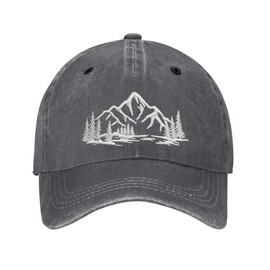 Mountain Unisex Vintage Washed Distressed Embroidered Baseball Cap Adjustable Low Profile Dad Hat for Men Women
