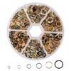 970 Pieces Jump Rings Kit,Clasps for Jewelry Making,Jump Rings for