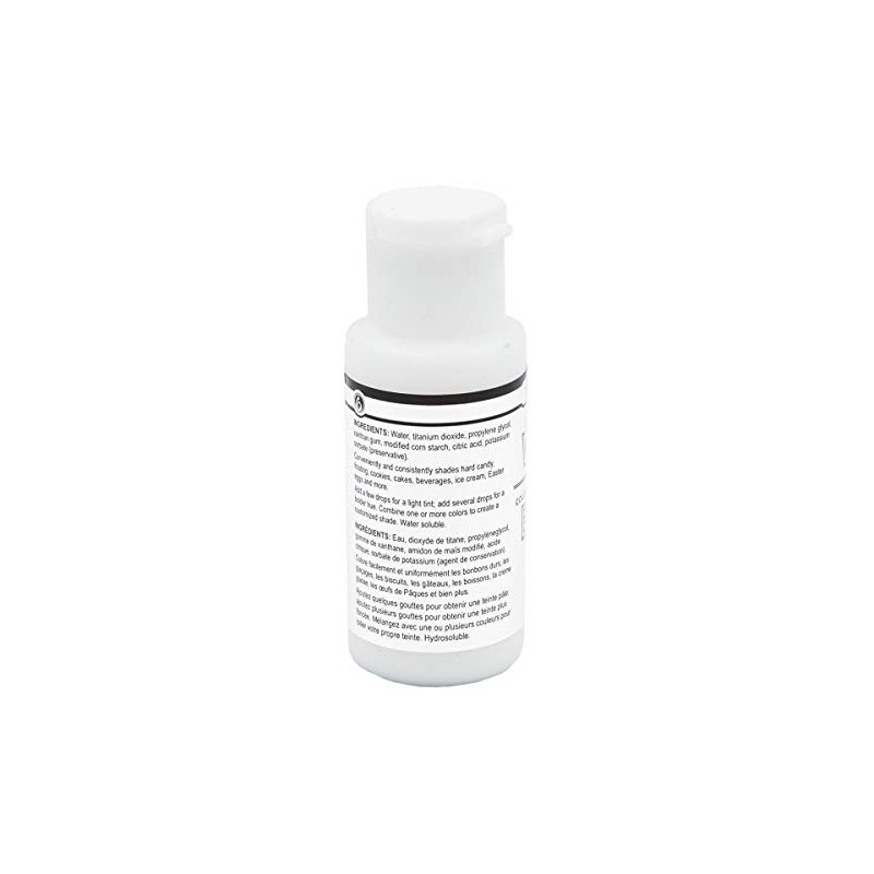 LorAnn White Liquid Food Color, 1 ounce squeeze bottle