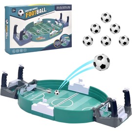 Mini Table Top Football Game, Table Football Game with 6 Footballs, Football Table Interactive Game for Kids and Adults, Worlds Cup Gift, Football Gift (A)