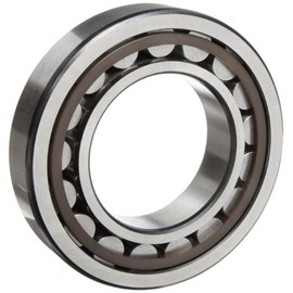 SKF NJ 312 ECP Cylindrical Roller Bearing, Removable Inner Ring, Flanged, High Capacity, Polyamide/Nylon Cage, Metric, 60mm Bore, 130mm OD, 31mm Width, 5000rpm Maximum Rotational Speed, 36000lbf Static Load Capacity, 34000lbf Dynamic Load Capacity