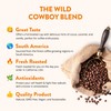 Cowboy Blend Medium and Dark Roast Ground Coffee, Speciality, Fresh