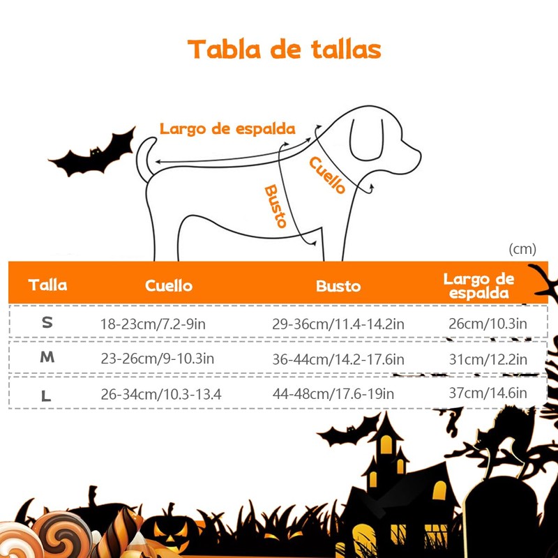 OLEQE 6 Piezas de Disfraz de Perro de Halloween Divertida