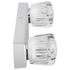 Dura Faucet Economical Shower Faucet with Classic Clear Acrylic Knobs