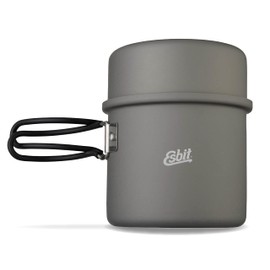 Esbit ESPT1000HA Camping Outdoor Pot, Cooker, Aluminum Pot, 33.8 fl oz (1,000 ml), Gray