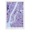 artboxONE Poster New York City Street Map Purple by artist