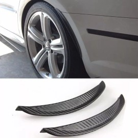 SDeelCase 2 Piece 10" Carbon Texture Diffuser Fender Flares Lip For Dodge Wheel Wall Panel