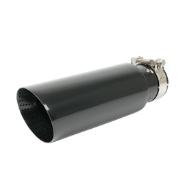 KHK 3" Inlet 4" Outlet 12" Overall Length Diesel Exhaust Tips,Honeycomb Design Stainless Steel 3" to 4" Exhaust Tip Bolt-On Truck Tailtip, Universal Fit for Trucks & Cars -Black Coated