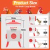 ZenxyHoC 3.6 Gal Chicken Feeder with Anti-Roost Cone, 3 Height