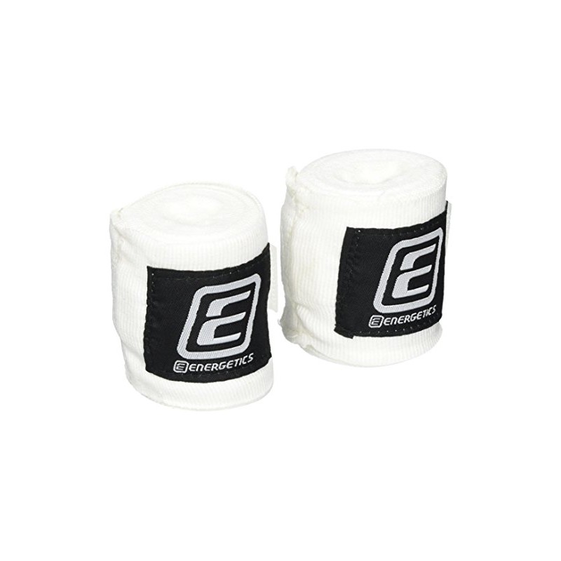Energetics for Boxing Bandage Elastic Hand Wraps, Unisex, 225560, White,