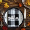 Thanksgiving Cutout Wood Table Place Card Thankful Grateful Blessed Gather