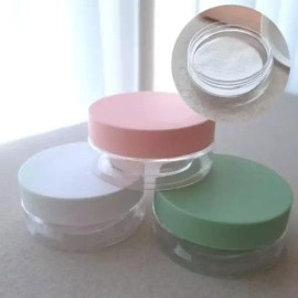 Gita Beurandeu 투명토너패드공병 토너 패드 케이스 휴대용 여행용 소분 용기 공병 Transparent Toner Pad Container Portable Travel Divided Bottle [Sky blue]