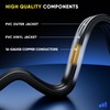 Maximm 15 Ft Extension Cord, 2 Prong, 360° Rotating Flat