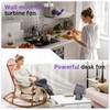 Refluxe Desk Fan, USB Rechargeable Quiet Desktop Fan with 5400mAh
